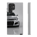 Silver Camaro Phone Case, ZL1 American Muscle Car Tough Cover for Men Gift