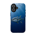Yellowfin Tuna Phone Case, Deep Blue Water Tough Cover, Gift