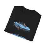 Blue Classic 1967 Corvette Convertible T-Shirt | Sports Car Illustration