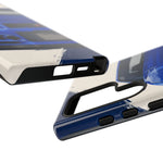 R34 Skyline GT-R Bayside Blue Tough Phone Case for 90s JDM Fans