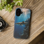 Cobia Reef Phone Case, Shaft of Light Ocean Fishing Tough Cover