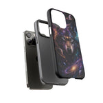 Cosmic Wolf Phone Case, Galaxy Nebula Portrait Tough Cover, Gift