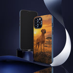 Rhodesian Ridgeback African Savanna Art Tough Phone Case