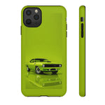 Green Cuda Muscle Car phone case for Gear Heads