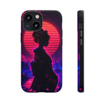 Neon Geisha Silhouette Phone Case | Tough Cover