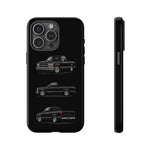 Black Silverado Classic Pickup Tough Phone Case for Chevy Truck Fans