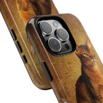 Abyssinian Warm Ticked Portrait Art Tough Phone Case