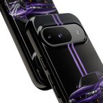 R33 Skyline Phone Case, Purple 97 JDM Sports Car Stripe Studio Cover