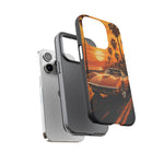 Orange Corvette C3 Stingray Sunset Palms Phone Case