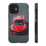 Red C8 Z06 Track Wing Tough Phone Case Cover Gift Art