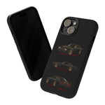 Trans Am Phone Case Black Gold, Three-View Vector Tough Cover