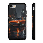 Orange Datsun 240Z on Rainy City Street phone case | Tough Cases