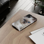 Ragdoll Kitten Phone Case, Blue Eyes Macro Portrait Cover, Gift