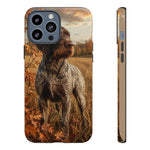 German Wirehaired Pointer Autumn Art Tough Phone Case
