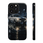 GT350 Phone Case White, Rainy Track Night Classic Racer Tough Cover