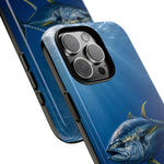Yellowfin Tuna Phone Case, Deep Blue Water Tough Cover, Gift