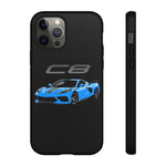 Rapid Blue C8 Corvette Vector Tough Phone Case