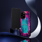 Neon Flamingo Pool Vaporwave Art Tough Phone Case