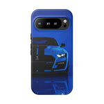 Blue Mustang Art Phone Case, GT500 American Muscle Car Tough Cover for Men