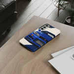 R34 Skyline GT-R Bayside Blue Tough Phone Case for 90s JDM Fans