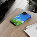Bubbles Over Grass phone case | Tough Cover