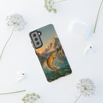 Leaping Golden Trout Lake Scene phone case | Tough Cover