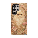 Persian Cat Floral Art Nouveau Tough Phone Case
