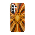 Gold Starburst 70s Retro Art Tough Phone Case