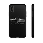 Vintage Galaxie 500 Phone Case | Classic Car Illustration, Black