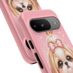 Shih Tzu Princess Kawaii Chibi Puppy Pet Dog Art Tough Phone Case