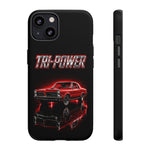 Tri-Power Classic Muscle Car GTO phone case | Retro Automotive Graphic