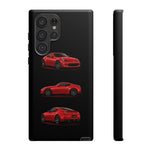 Red 370Z Sports Coupe Tough Phone Case for JDM Enthusiasts