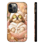 Spa Shih Tzu Phone Case | Cute Dog Relaxation