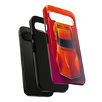 C3 Corvette Phone Case, Orange Top-Down Duotone Gradient Cover