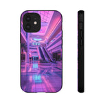 Empty Mall Escalator Vaporwave Art Tough Phone Case
