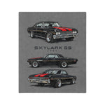 1965 Skylark GS Muscle Car Blanket | Vintage Auto Illustration