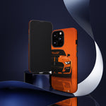 Orange Mustang Art Phone Case, GT500 American Muscle Car Tough Cover for Male