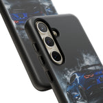 Camaro ZL1 Phone Case, Blue Track Smoke Studio Cover