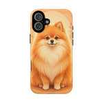 Pomeranian Tiny Fox Fluffy Art Tough Phone Case