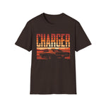Charger Retro Sunset Car T-Shirt Vintage Muscle Car Graphic Tee