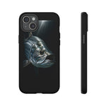 Tarpon Fishing Phone Case, Saltwater Portrait Black Cover, Gift