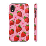 Retro Strawberry Y2K Art Tough Phone Case