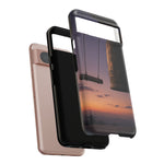 Temple Bell Sunset Phone Case Japan Zen Tough Case