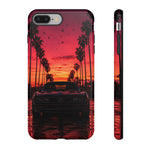 Black Gold Trans Am Sunset Tough Phone Case - Palm Boulevard Art