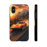 1969 C3 Corvette Phone Case, Orange Mountain Pass Motion Blur