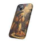 Poodle in Beret Phone Case | Vintage Paris Café Illustration