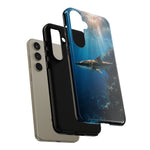 Cobia Reef Phone Case, Shaft of Light Ocean Fishing Tough Cover