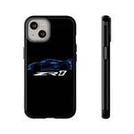 Blue C8 ZR1 Phone Case for Supercar Enthusiasts