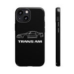Third Gen Trans Am outline car Tough Phone Case racing graphic