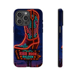 Neon Cowboy Boot phone case | High Noon Saloon design